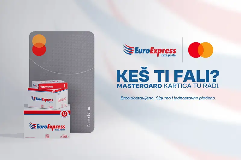 Brzo dostavljeno, sigurno i jednostavno plaćeno uz EuroExpress brzu poštu i kompaniju Mastercard